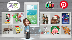 Holiday-Themed Virtual Therapy Room